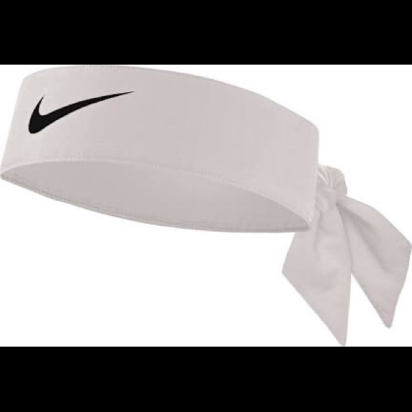 white nike head tie